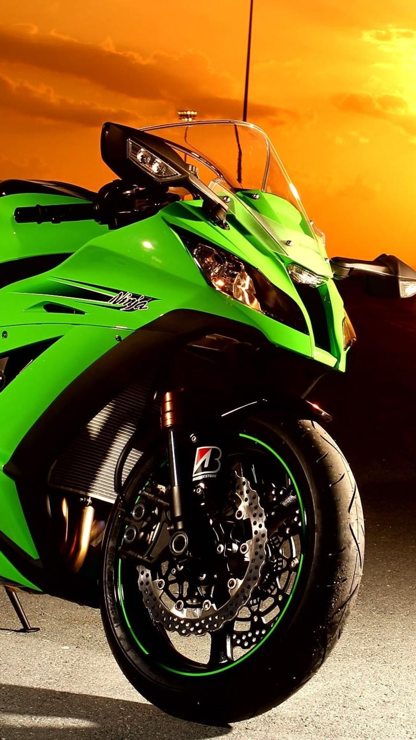 Обои мотоциклы Кавасаки ниндзя zx10r