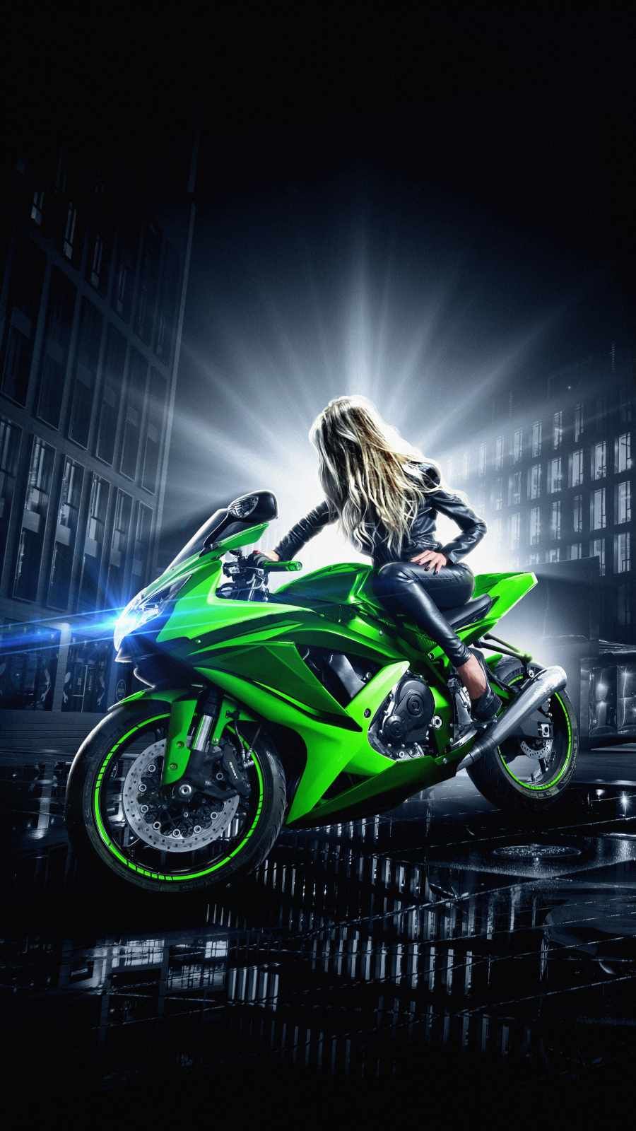 900x1600  Kawasaki Ninja H2R Wallpapers для Android — Скачать