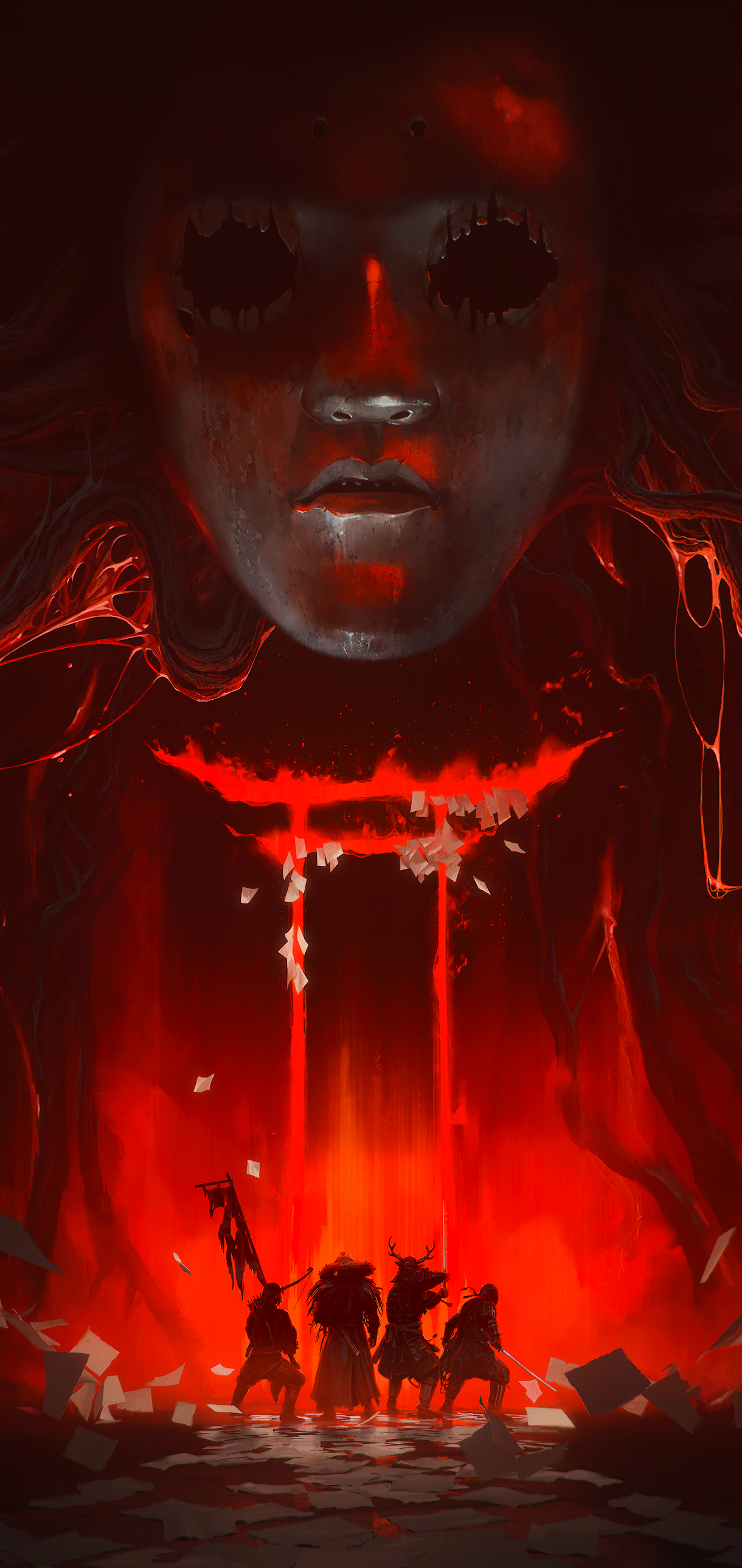 1220x2577   Призрак Цусимы обои | HeroScreen - Классные обои