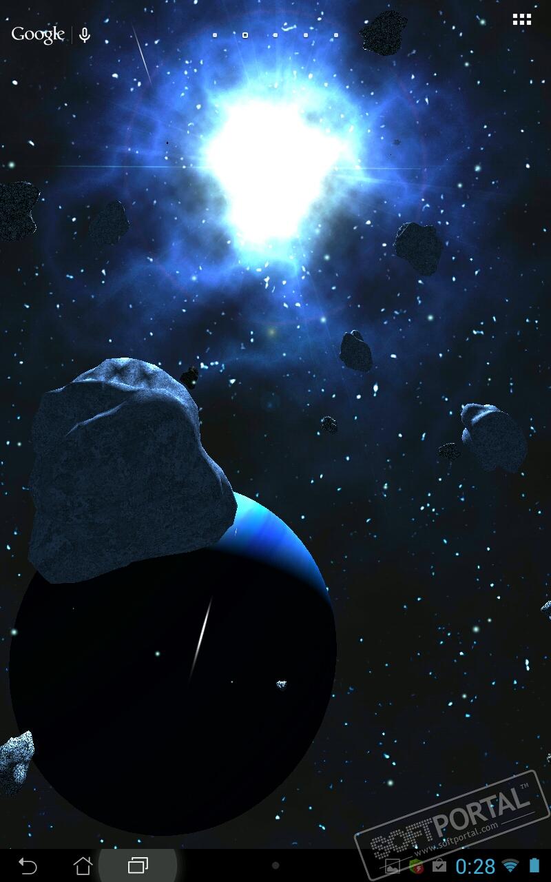800x1280  Астероиды 3D живые обои (apk) – Скачать для Android