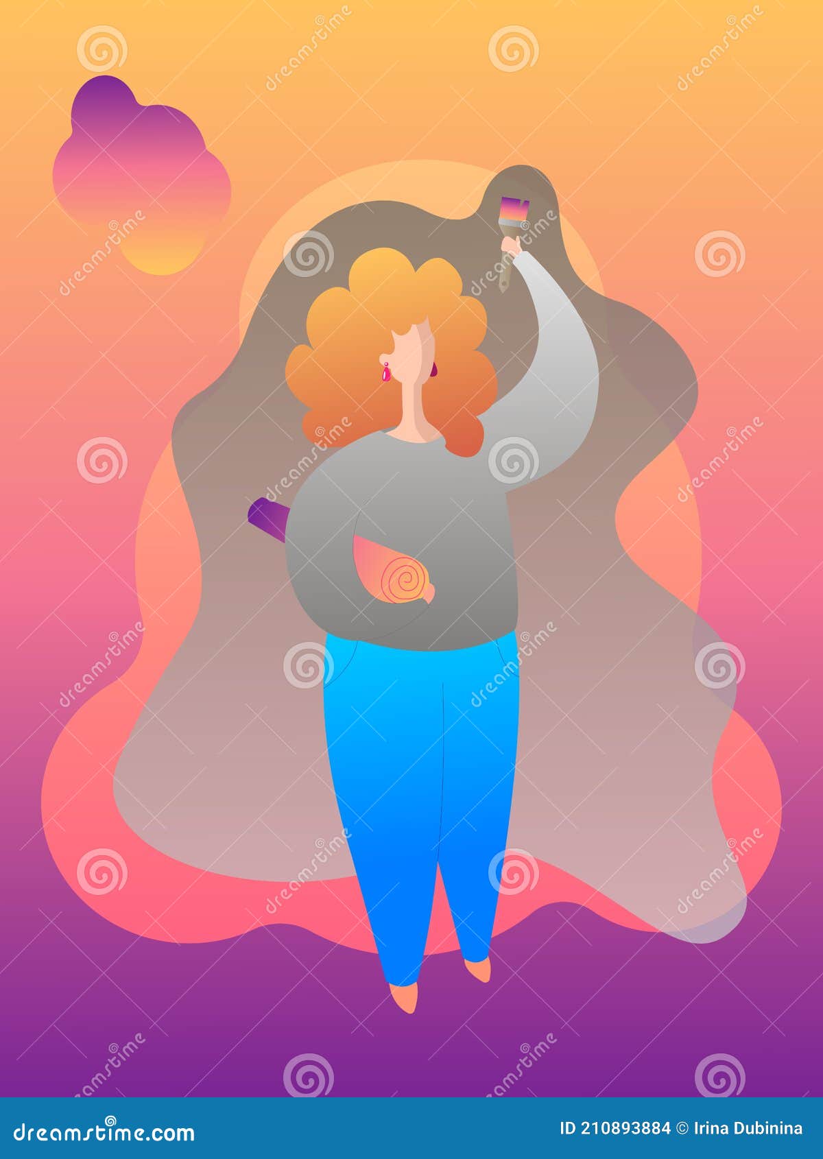 1200x1690  Девушка косметика обои иллюстрация вектора. иллюстрации насчитывающей  владения - 210893884