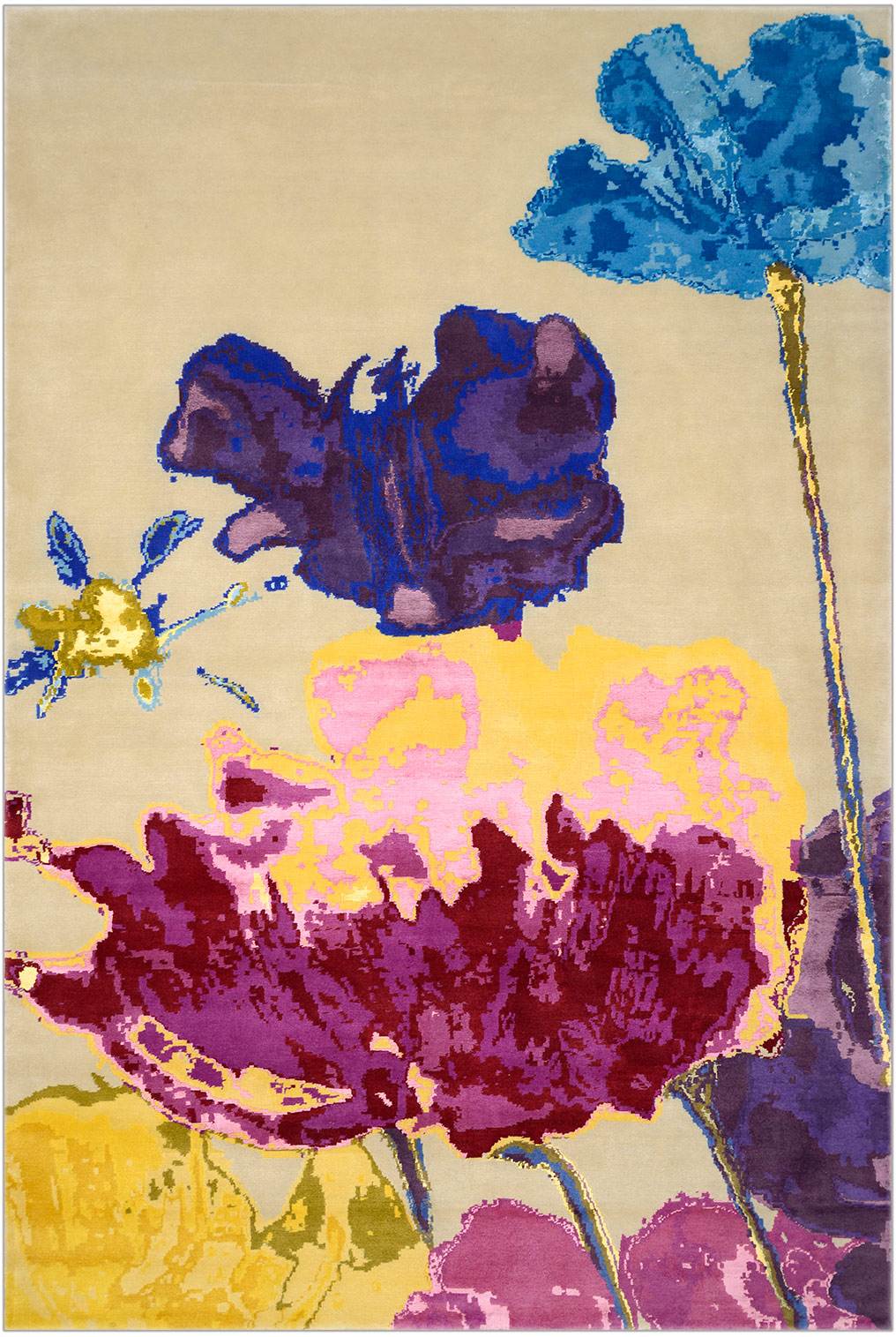 1016x1515  Модный современный ковер ручной работы Blossom (290 х 190 см) № 3659 купить  в Москве