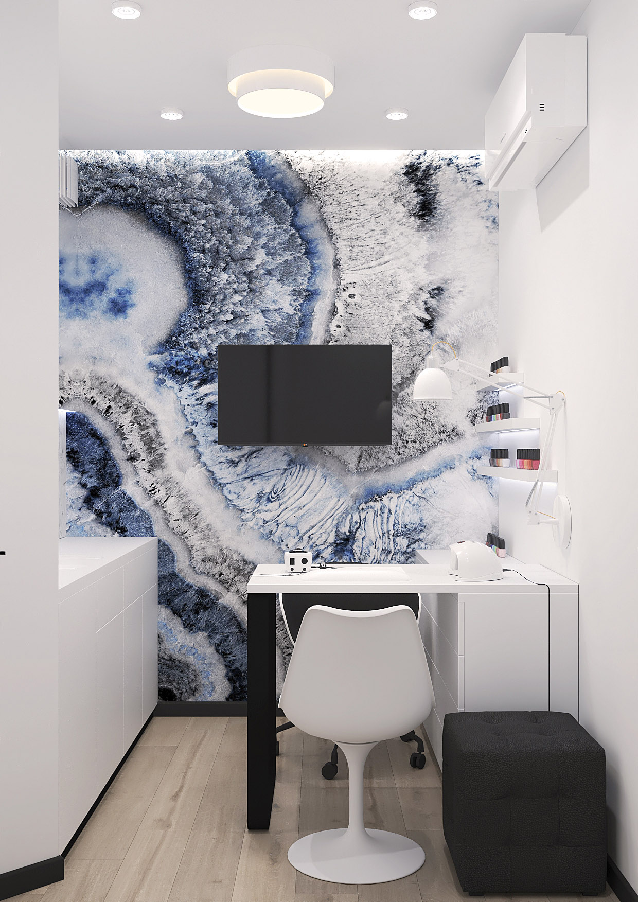 1240x1753  Обои для кабинета — дизайнерский проект 216