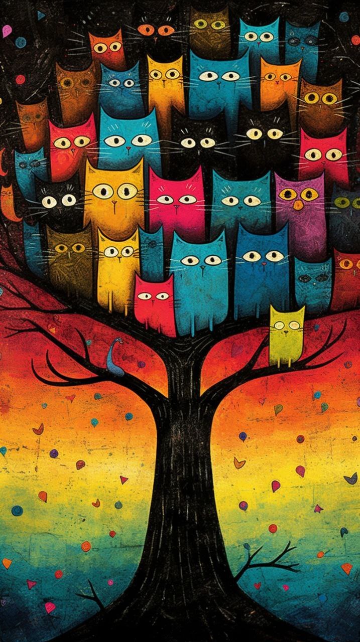 717x1280  Обои на телефон для девочек с котиками - фото и картинки abrakadabra.fun