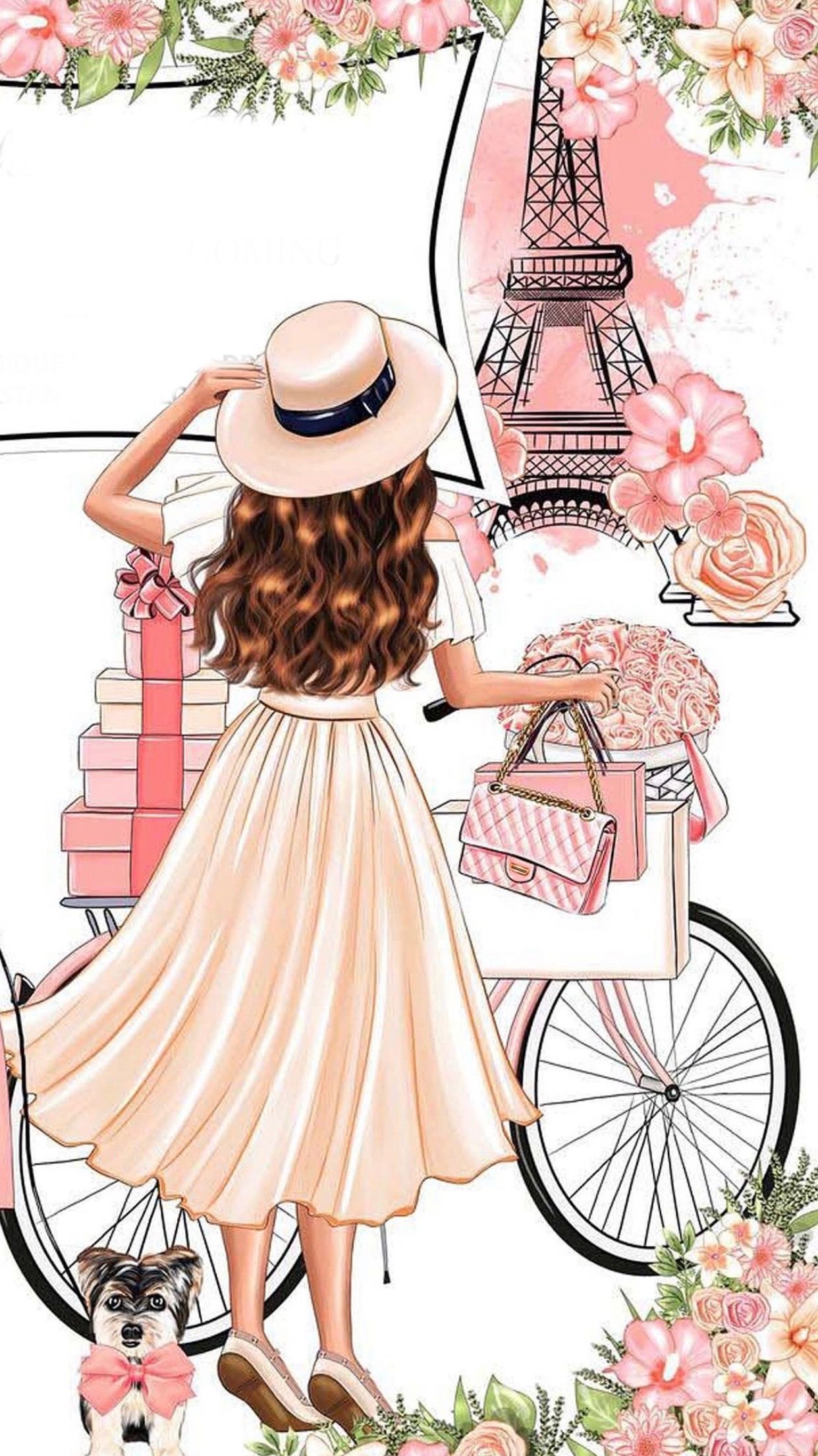 1242x2208  Pin de Dany em Wallpapers iPhone | Garotas fofas, Desenhos de moda, Imagens  fashion