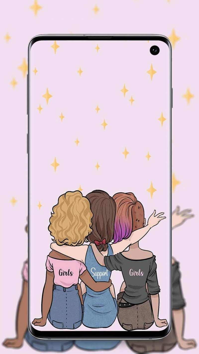 800x1423  Парные обои на телефон для подруг - 70 фото