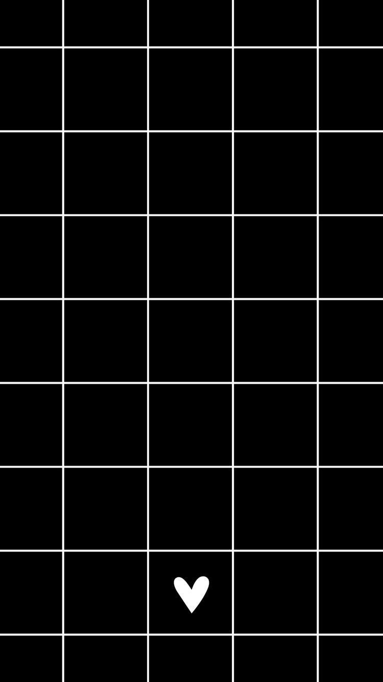 750x1333  Обои на телефон черно белая клетка - 62 фото