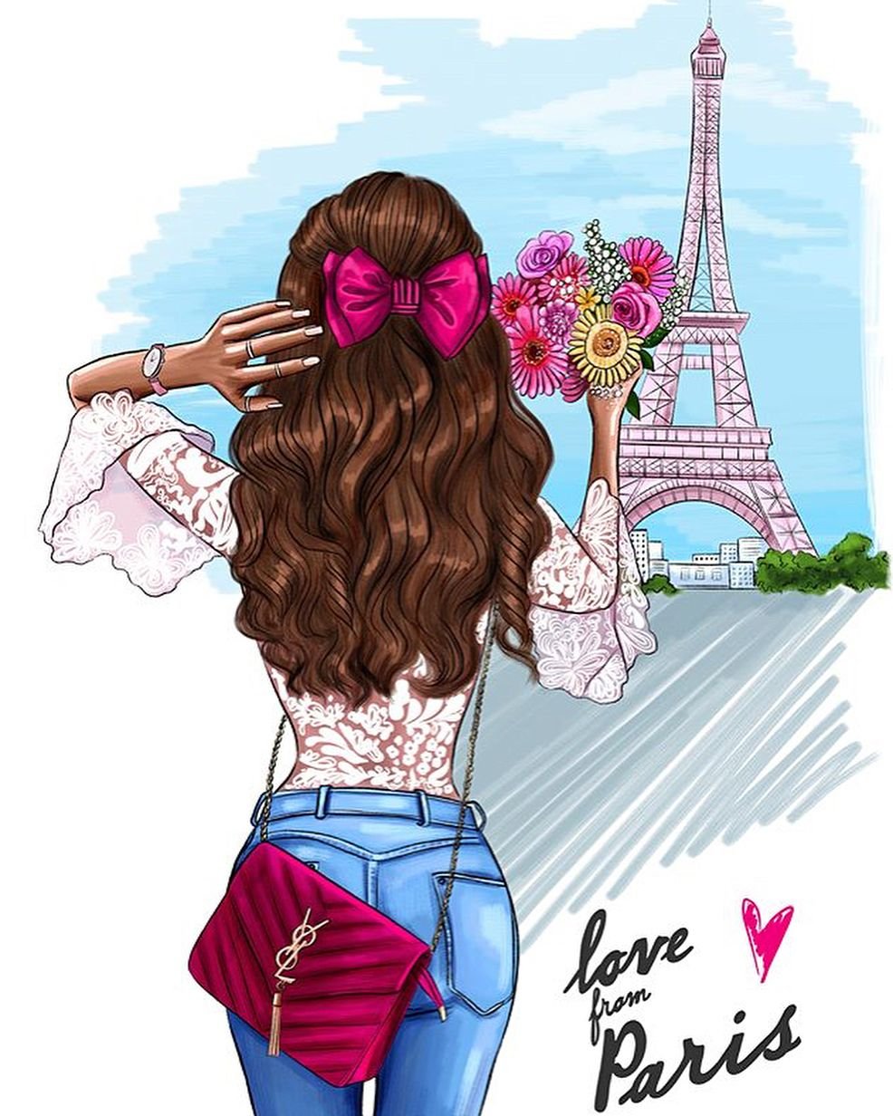 986x1232  Картинки девушка нарисованная - 81 фото