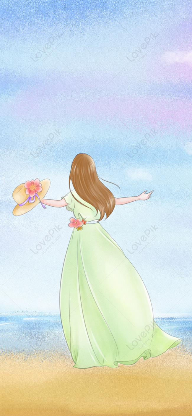 650x1407  Девушка телефон обои изображение_Фото номер 400235758_JPG Формат  изображения_ru.lovepik.com