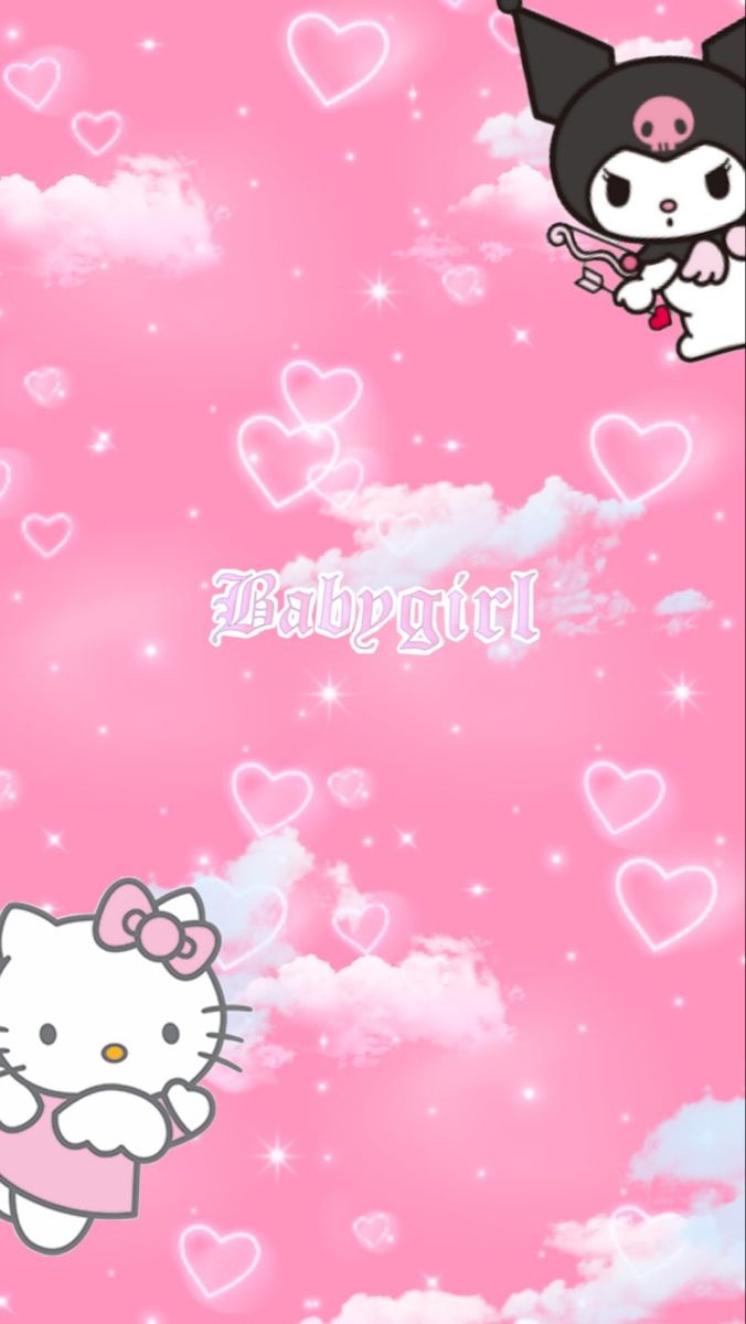 676x1200  Розовые обои с хеллоу китти - 74 фото