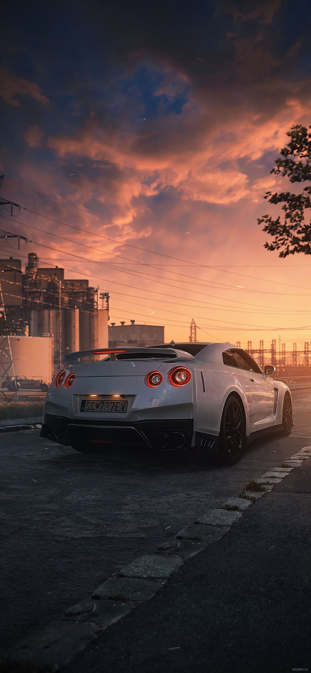 1080x2340  Машина Nissan gtr обои на телефон хорошего hd качества. | Машины обои на  телефон. | Постила