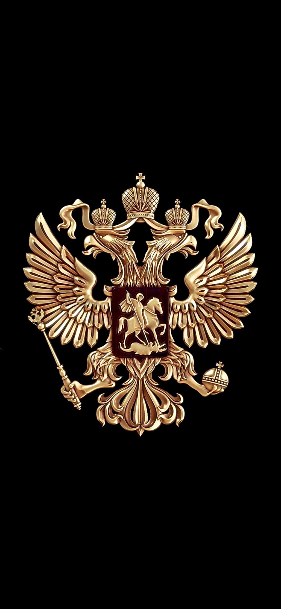 1125x2436  Russia | Герб, Россия, Обои