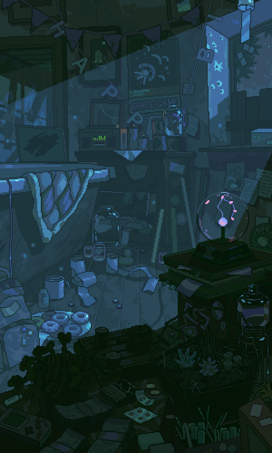 900x1500  Идеи на тему «Gif-обои» (85) | 8-битное искусство, искусство анимации,  иллюстрации