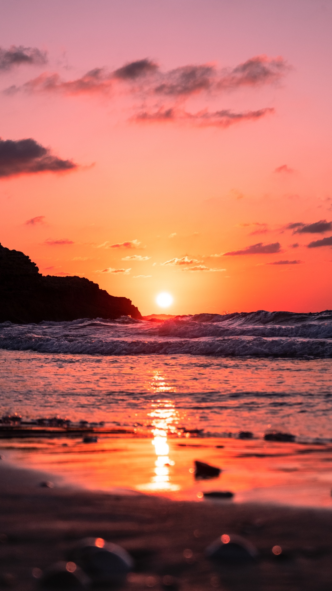 1080x1920  Обои закат, море, восход солнца, послесвечение, горизонт на телефон  Android, 1080x1920 картинки и фото бесплатно