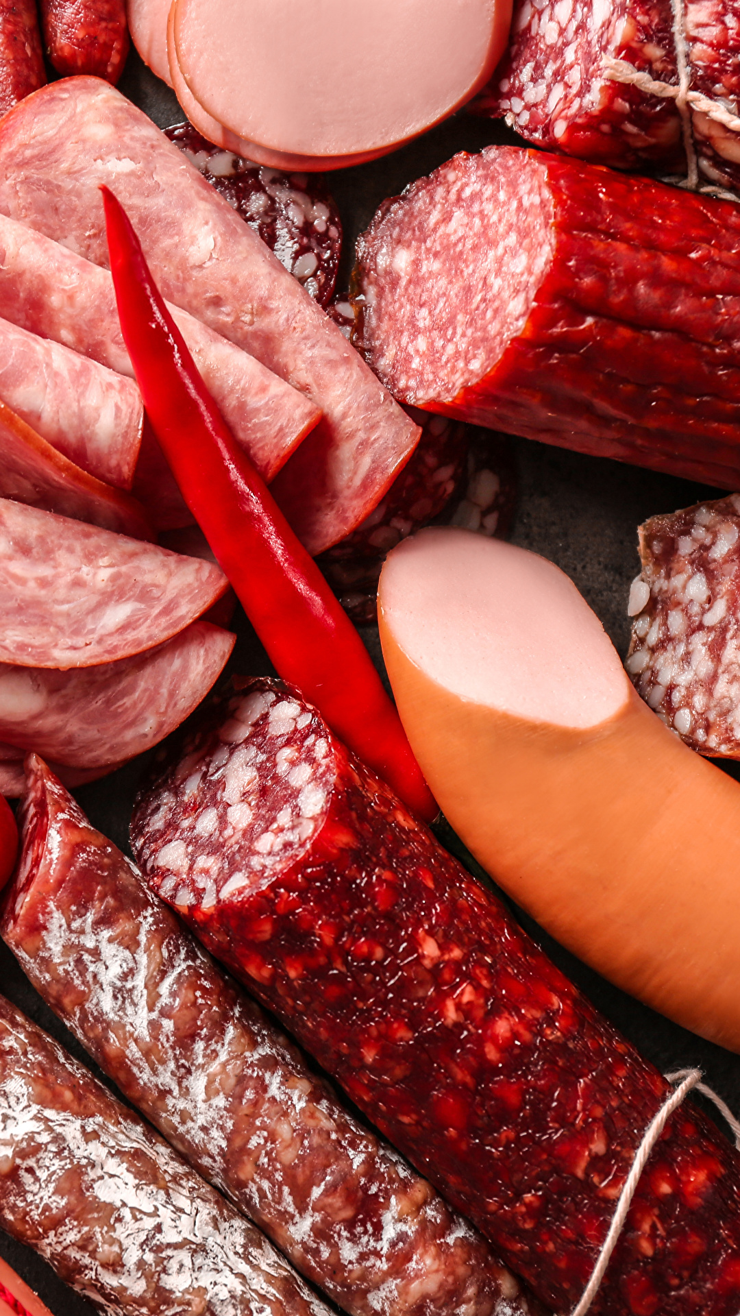 1080x1920  Обои для рабочего стола Колбаса Пища Мясные продукты 1080x1920