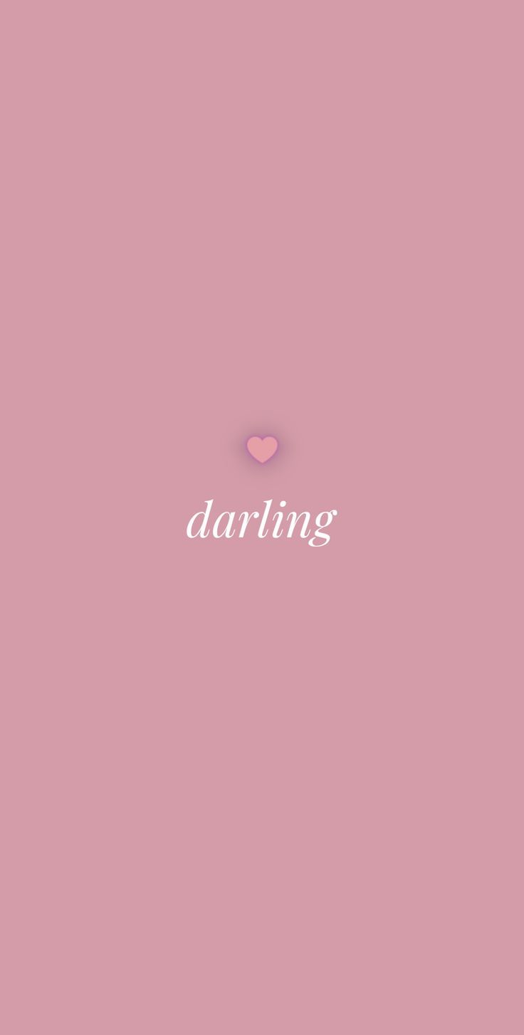 736x1454  заставка на телефон darling | Розовые обои, Милые обои, Обои для телефона