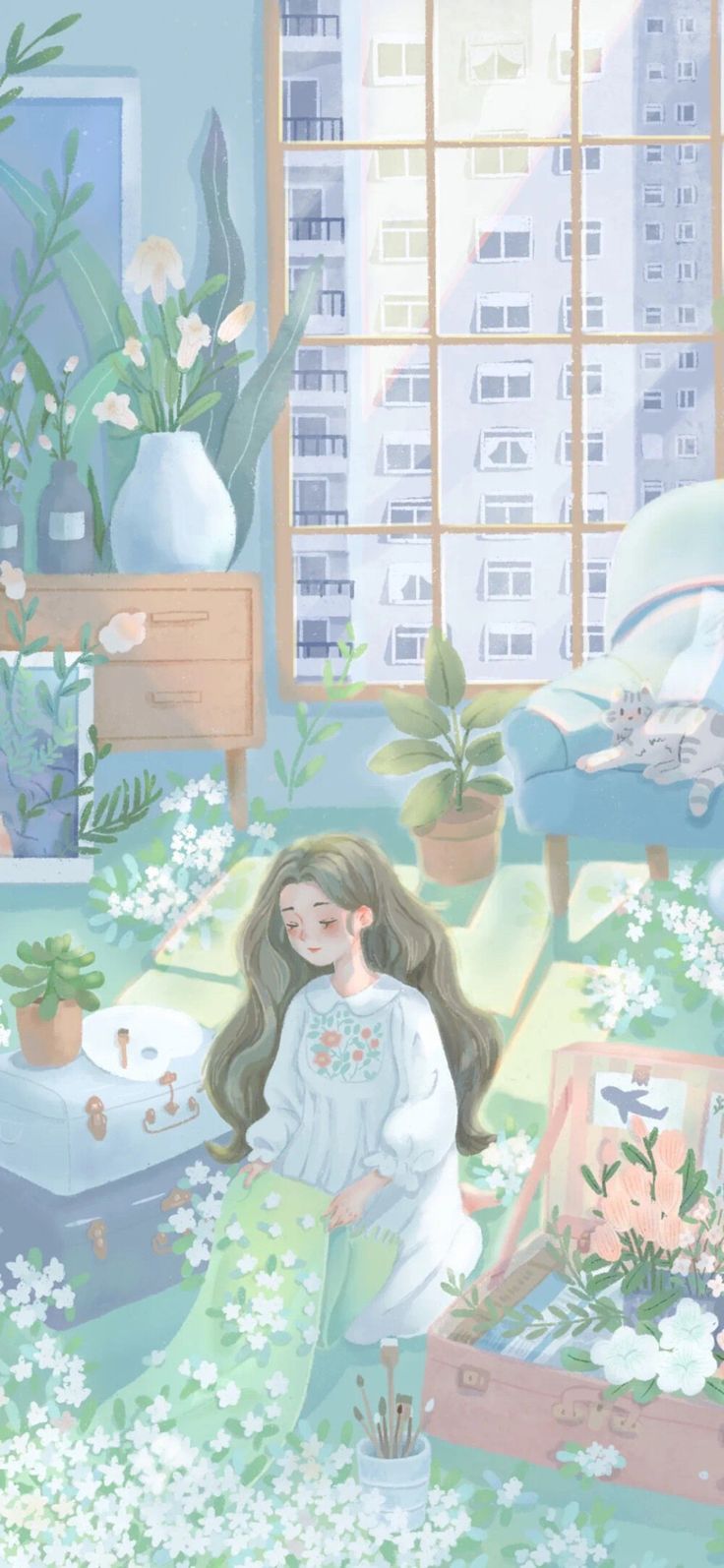 736x1594  Обои на телефон * атмосферные | Милые рисунки, Рисунки, Милые обои