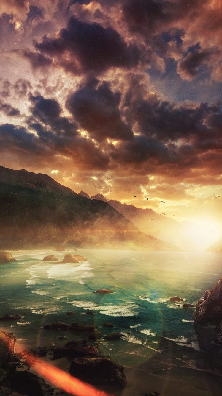 748x1330  Пейзажи обои на телефон (28 фото)