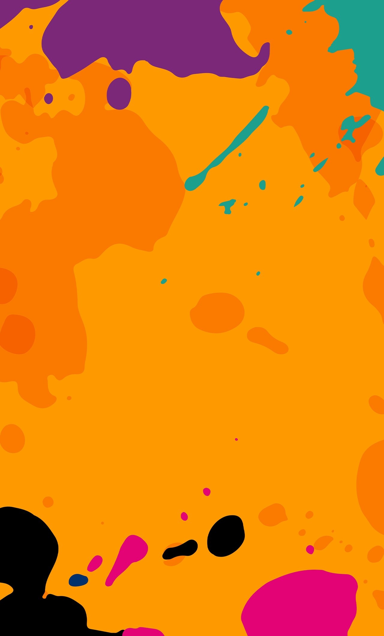 1280x2120  Оранжевые обои на телефон - 66 фото