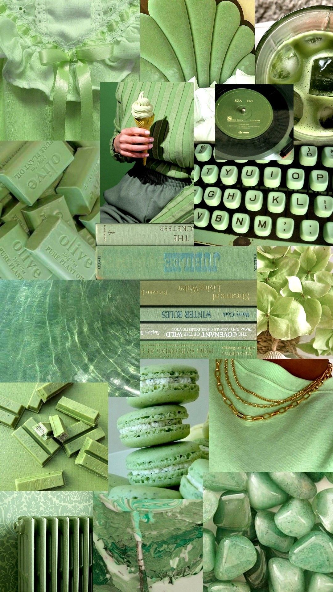 1080x1916  Эстетика зелёного | Зеленые цветовые схемы, Зеленые обои, Декоративные  надписи