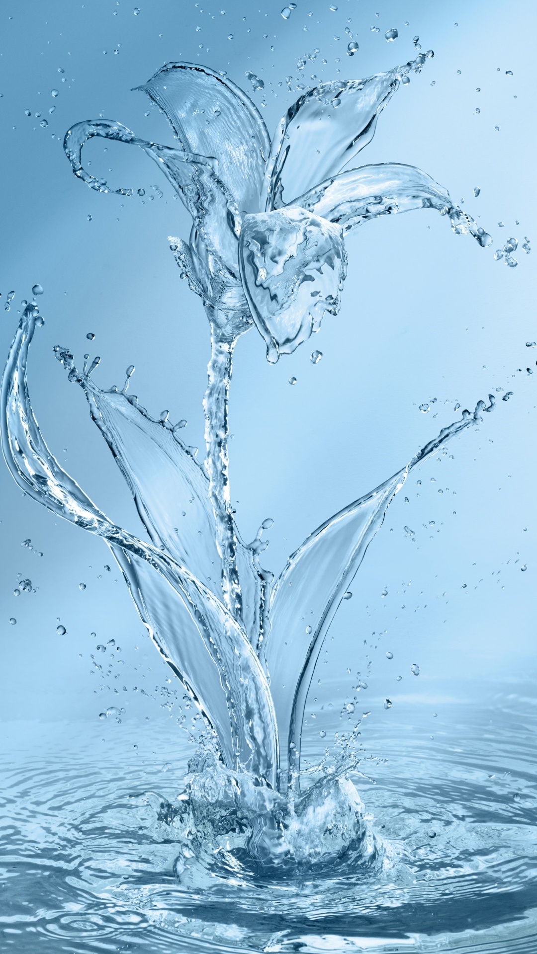 1080x1920  Обои вода, цветок, арт, жидкость, жидкий на телефон Android, 1080x1920  картинки и фото бесплатно