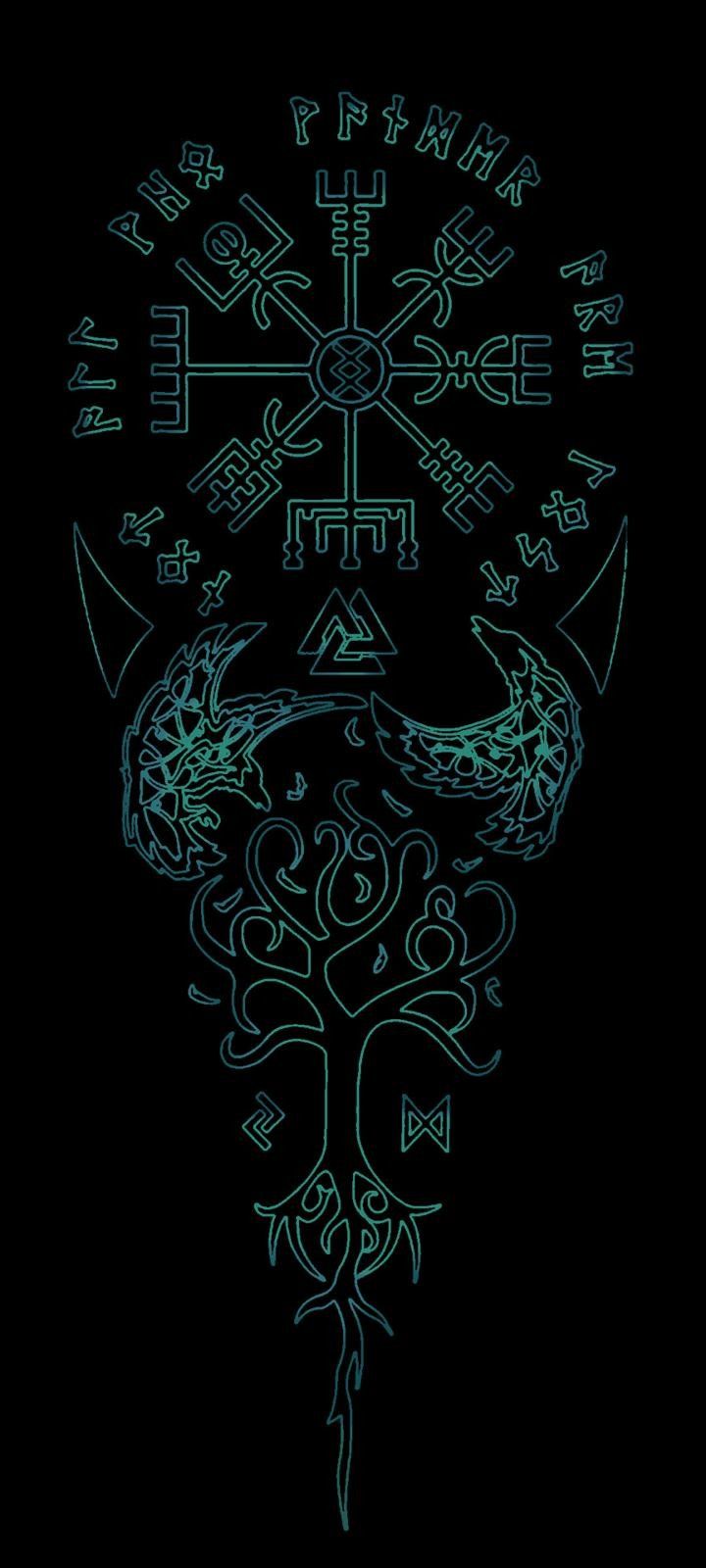 720x1600  Pin by Brad Greer on Screen Savers in 2023 | Arm tattoos for guys, Arm  tattoos drawing, Viking tattoo symbol