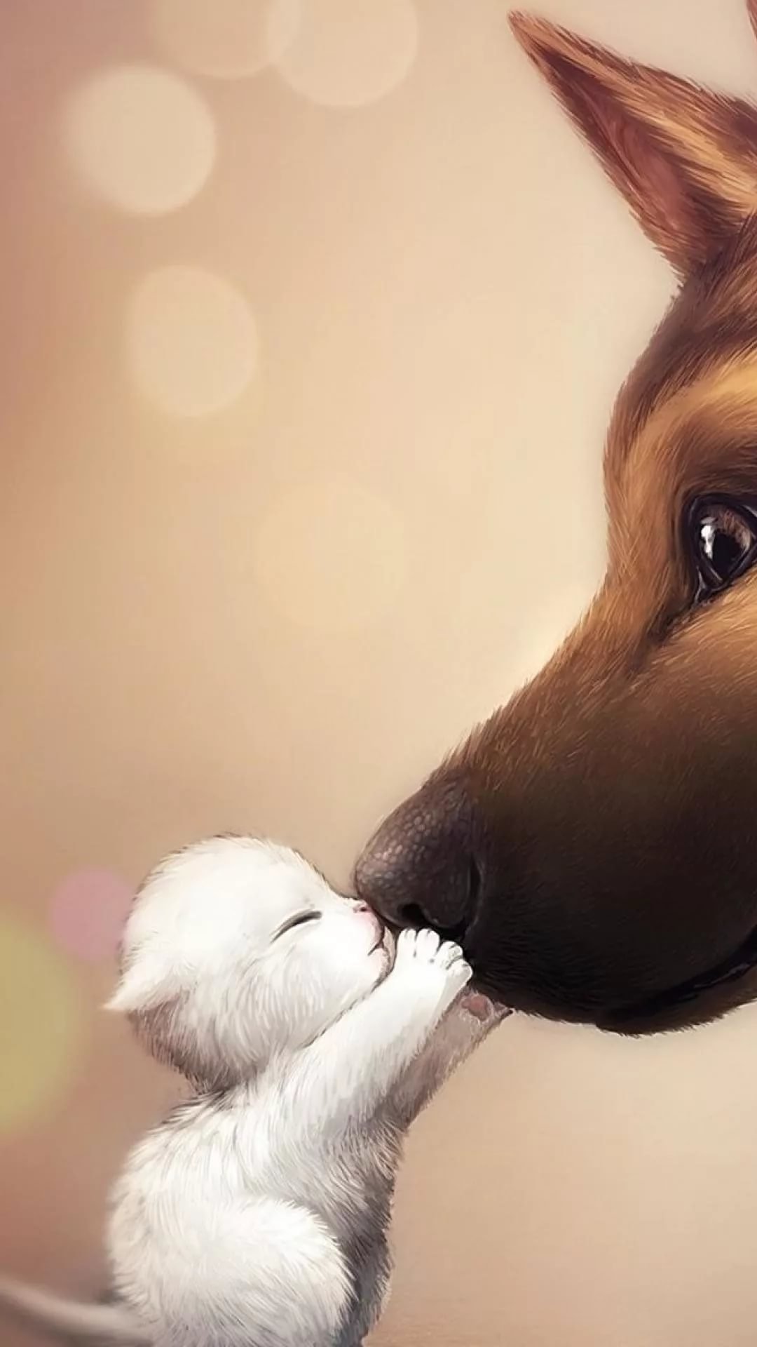 1080x1920  Обои на телефон кошки и собаки - 70 фото