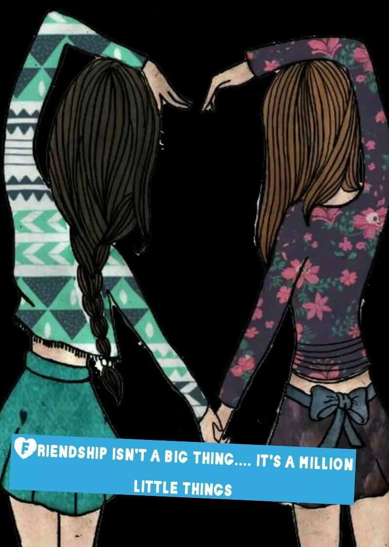 800x1124  Прикольные парные обои на телефон для лучших подруг