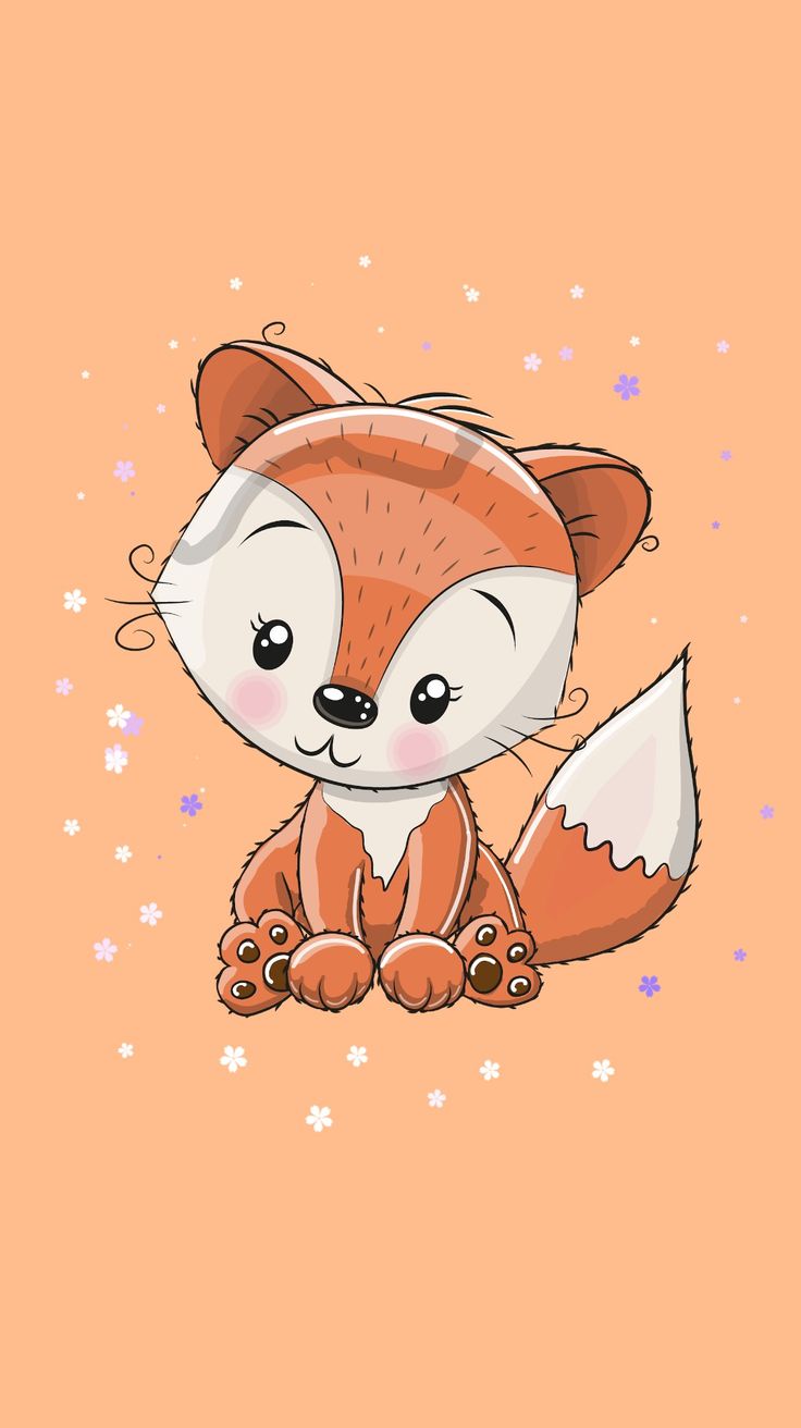 736x1312  Милые обои на телефон, лисёнок🦊 | Милые обои, Милые каракули, Дисней стич