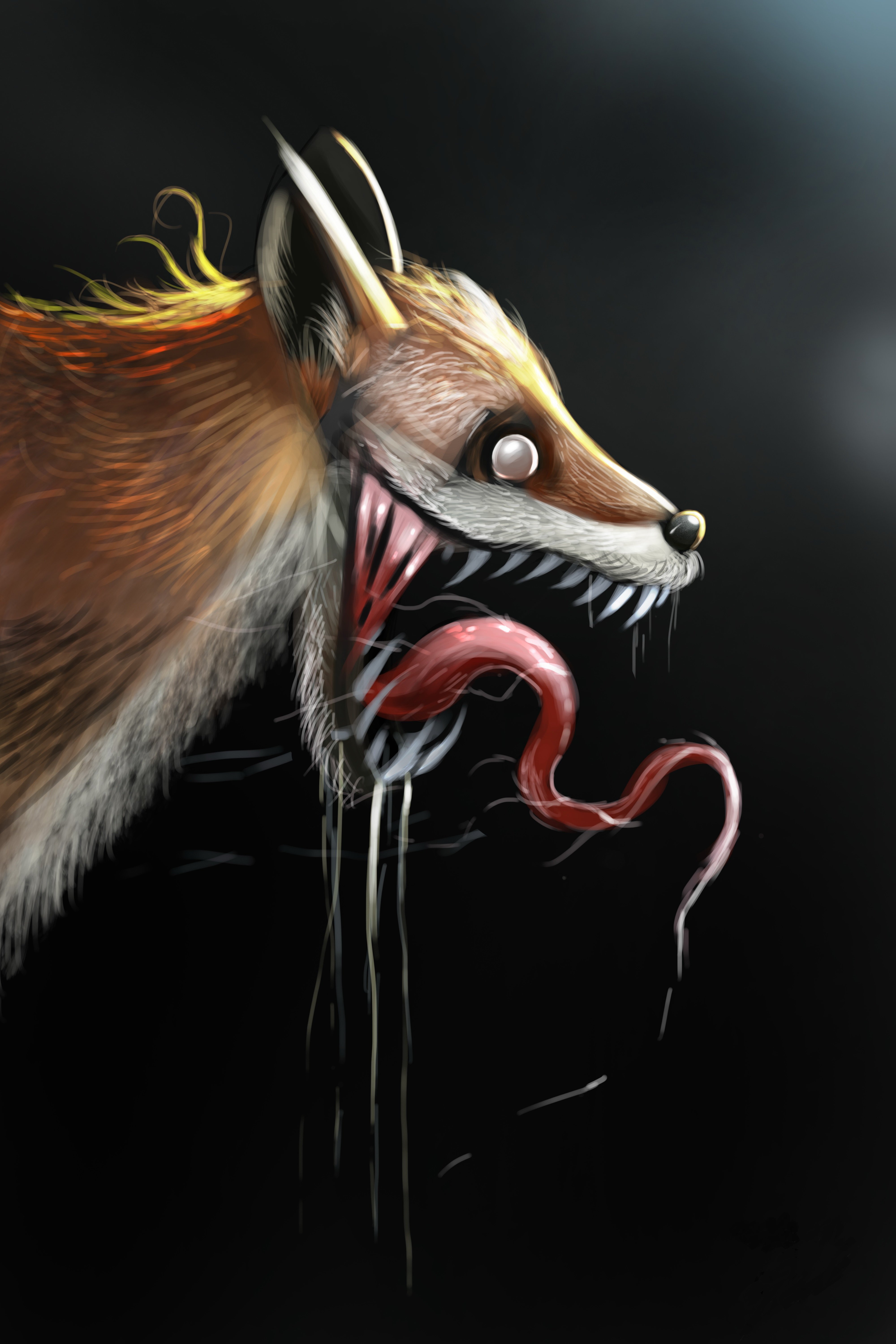 4000x6000  Обои на телефон лиса арт - 65 фото