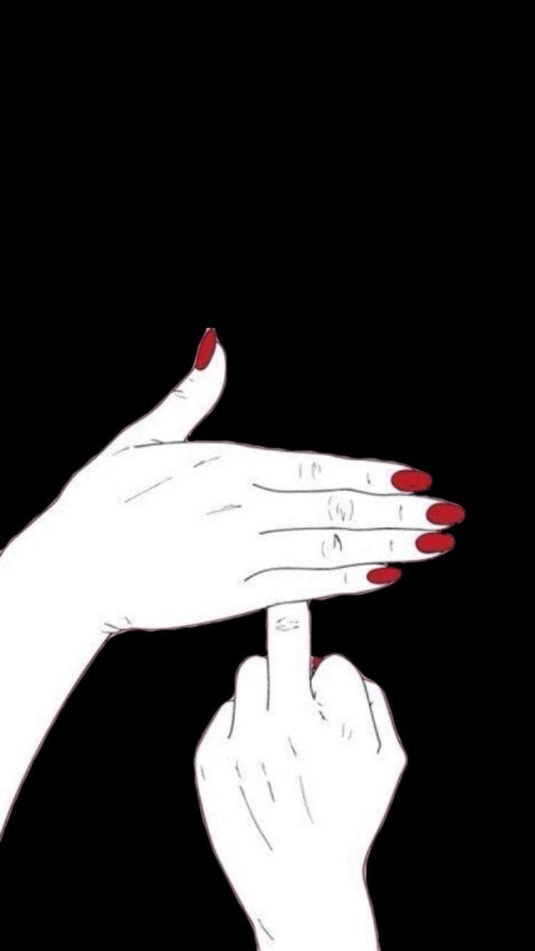 750x1332  Обои на телефон средний палец - 62 фото