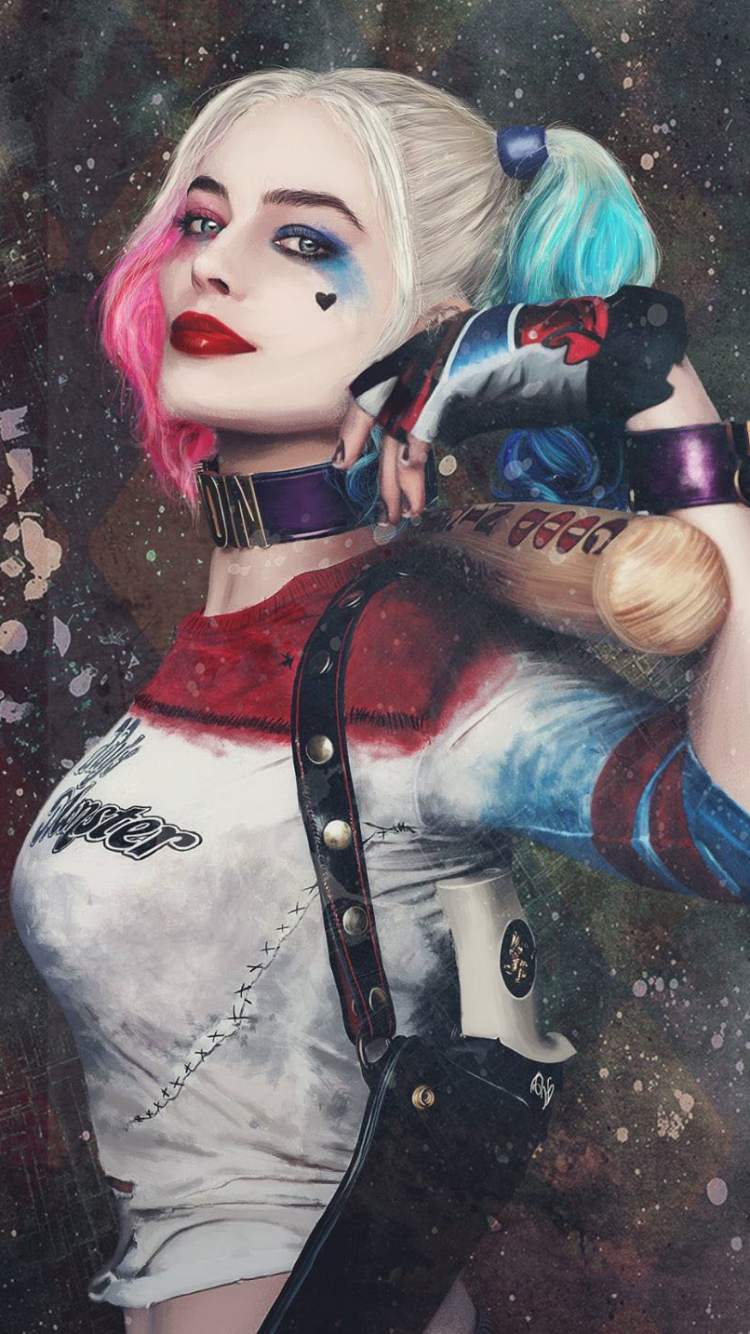 750x1334  Suicide Squad Phone Wallpaper by Menna Hossam - Mobile Abyss