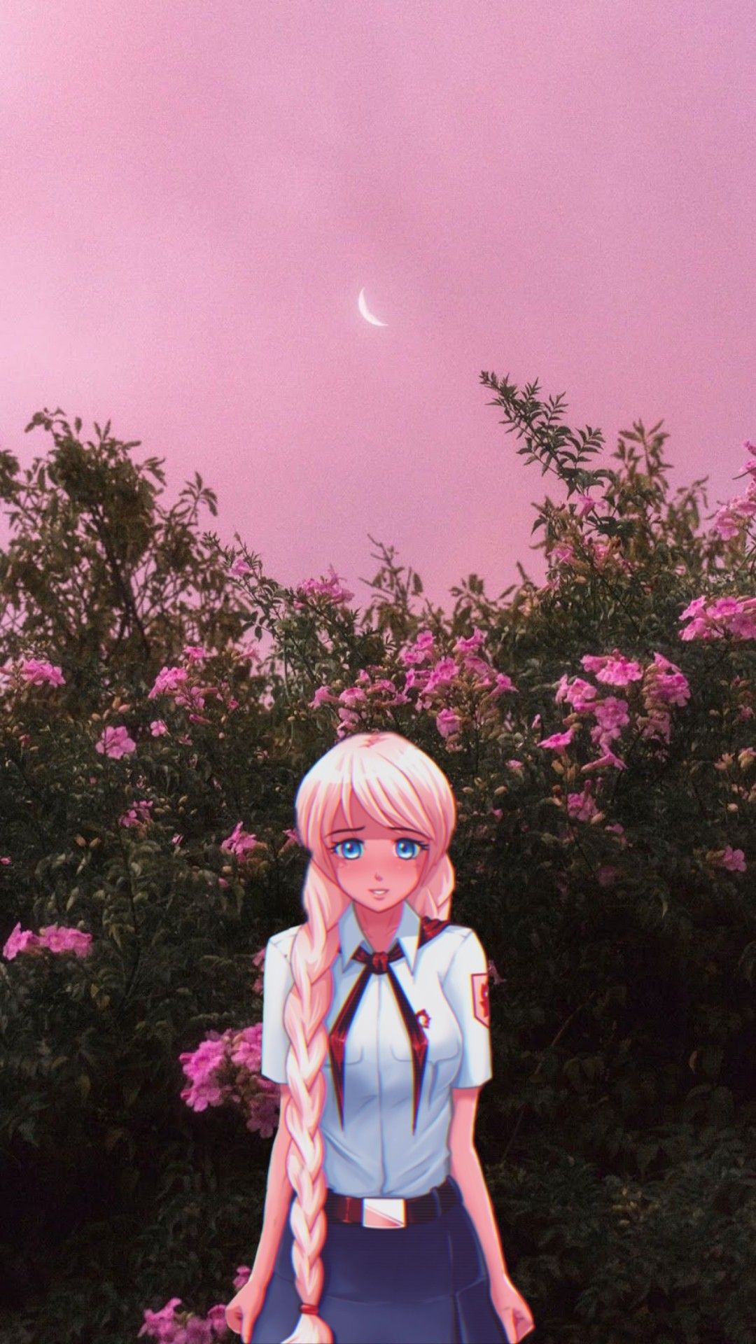 1080x1920  Эстетика, обои бесконечное лето | Рисунки девушки, Японские иллюстрации,  Лето