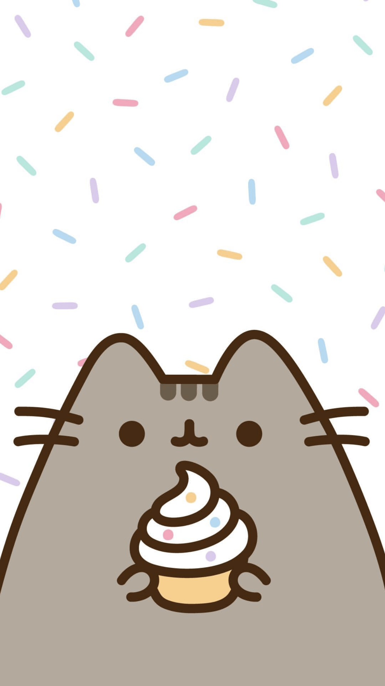 1242x2208  wallpaper, pusheen cat and pusheen autumn - image #6386692 on Favim.com