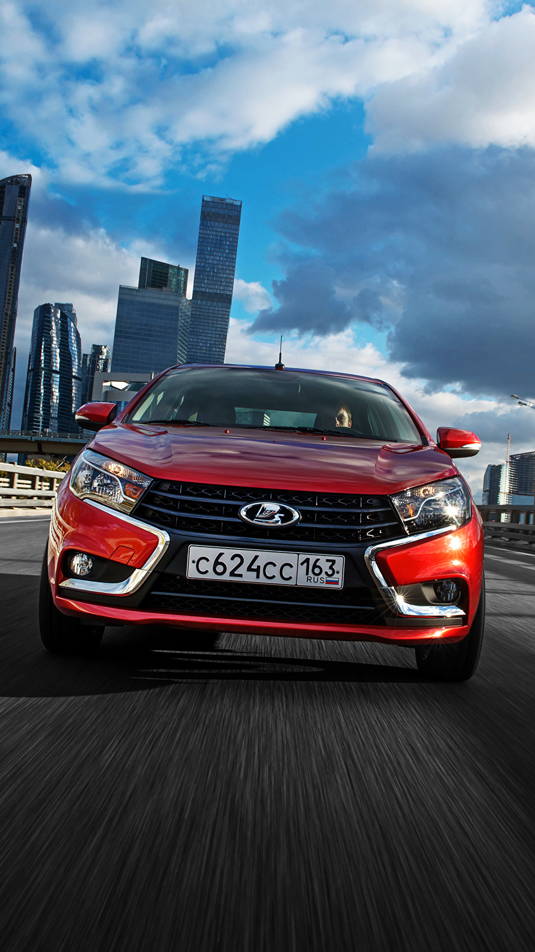 1080x1920  Images Lada Vesta Motion Cars Front 1080x1920