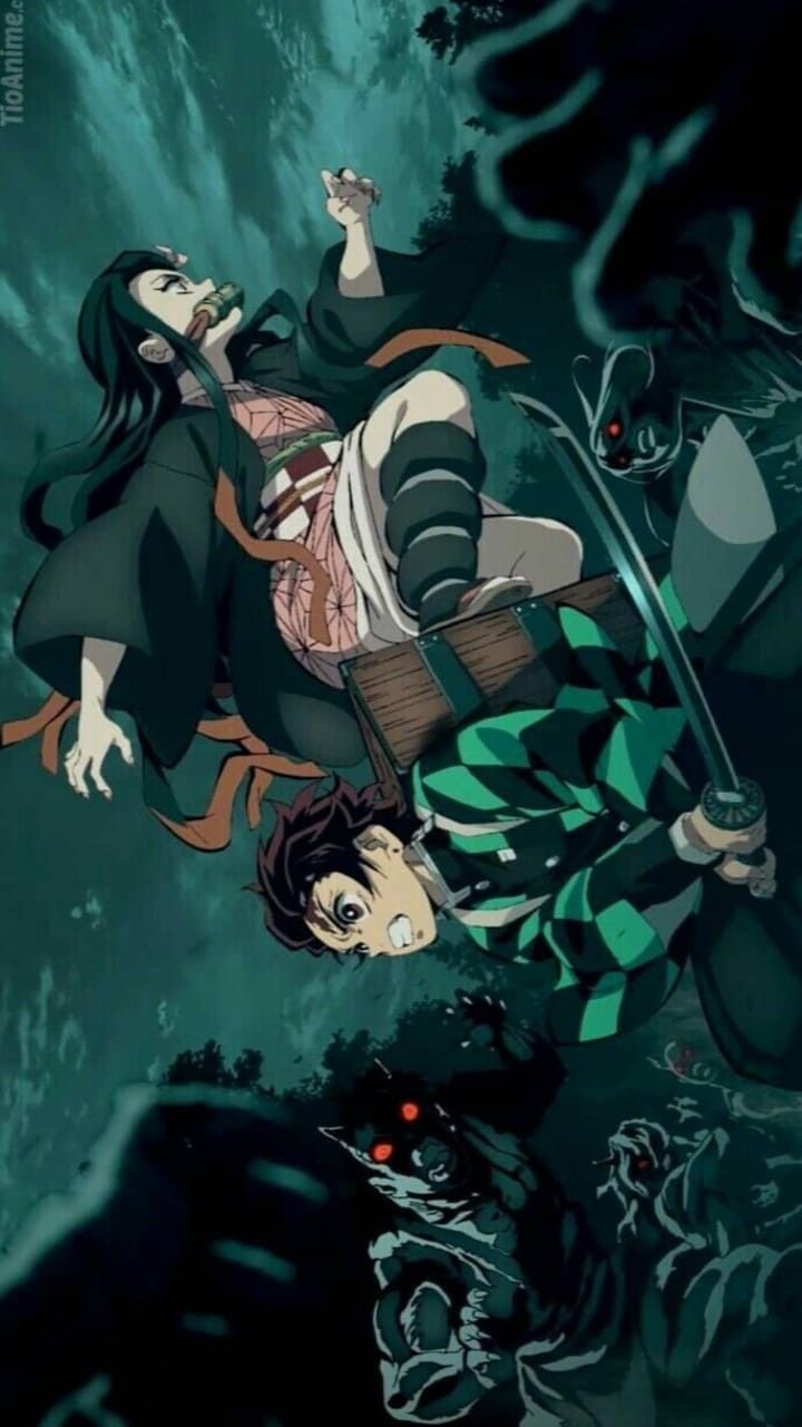 720x1280  Обои с Танджиро и Незуко Камадо | Anime, Anime demon, Anime guys