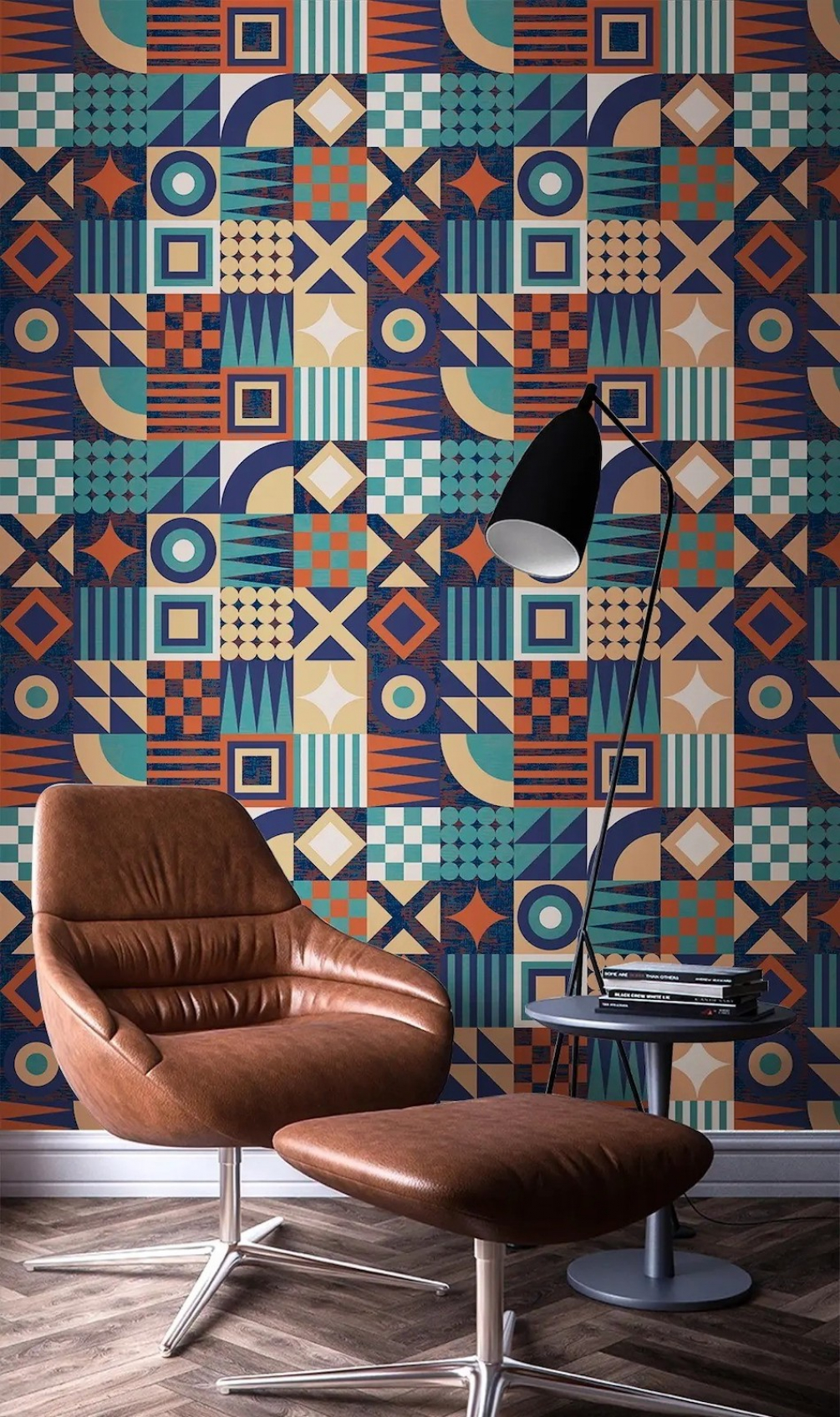 1005x1695  Заказать обои Модный ретро стиль на стене, цифровая печать - ABC-Decor