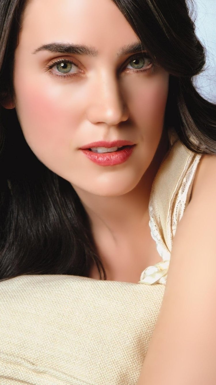 750x1334   HD обои: Дженнифер Коннелли брюнетка актриса зеленые глаза транспорт | Wallpaper Flare