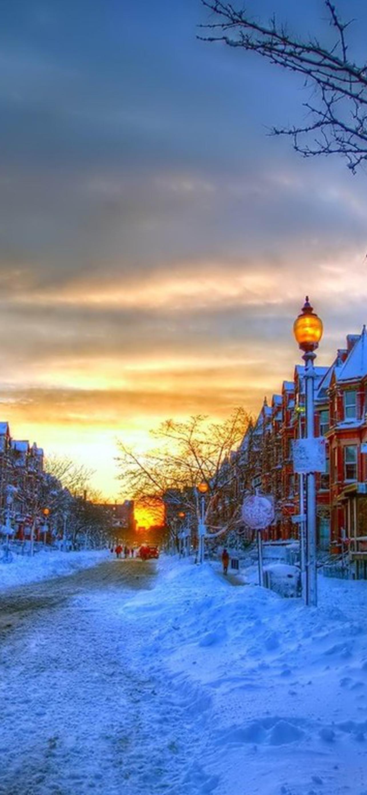 1284x2778  Первый снег обои на телефон [30+ изображений]