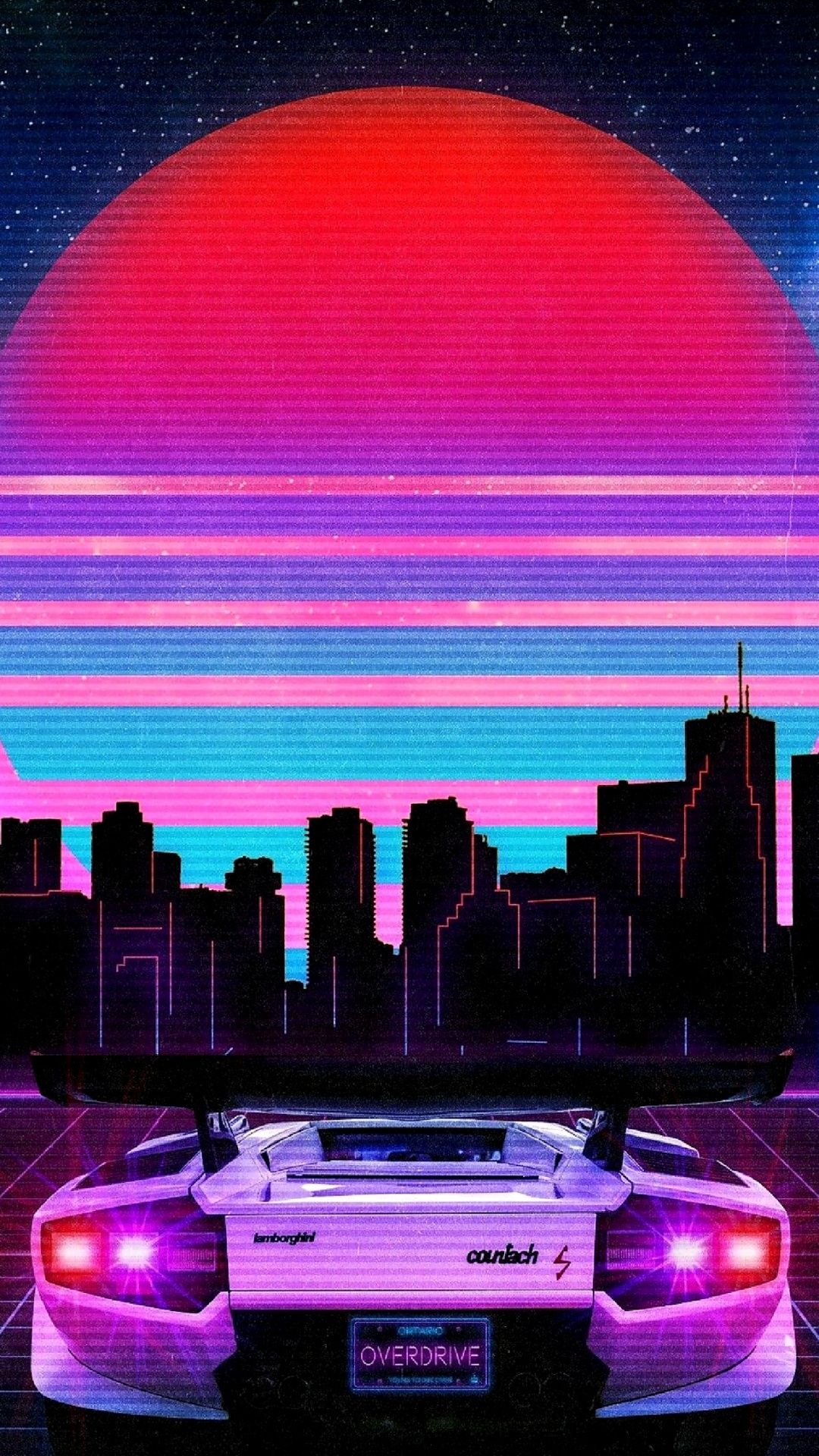 1080x1920  Ретровейв обои на телефон - 48 фото