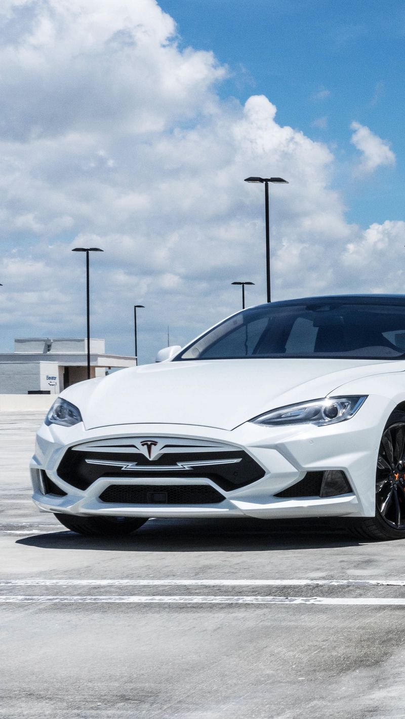 800x1420  Скачать 800x1420 tesla model s, tesla, белый, роскошный обои, картинки  iphone se/5s/5c/5 for parallax