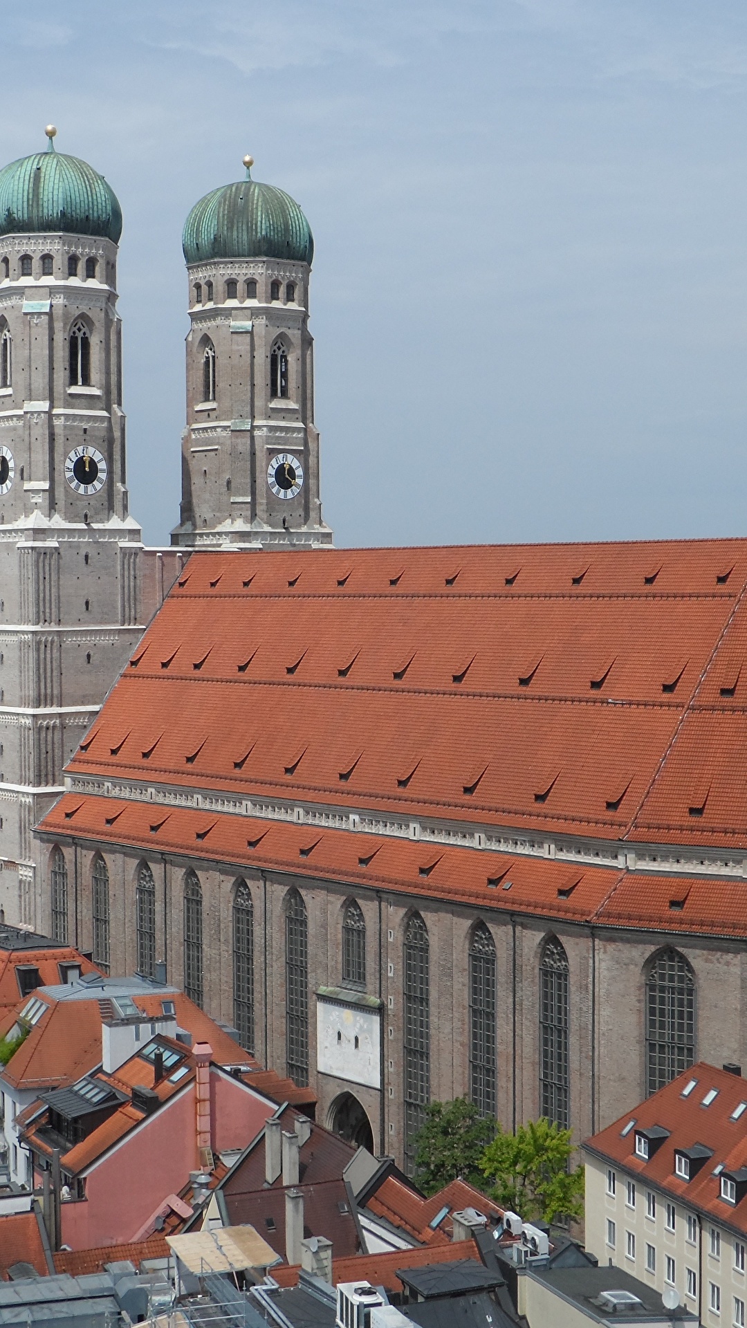 1080x1920  Фотография Мюнхен Церковь Бавария Собор Германия Памятники 1080x1920