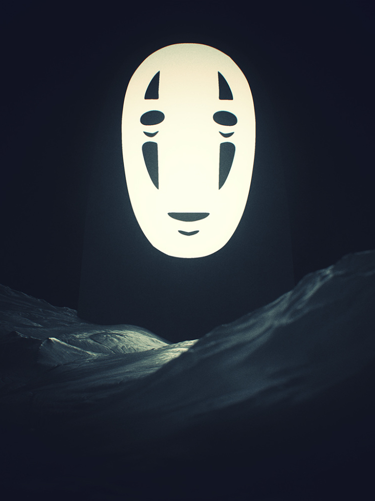 768x1024  Скачать обои \"Безликий (Унесенные Призраками)\" на телефон в высоком  качестве, вертикальные картинки \"Безликий (Унесенные Призраками)\" бесплатно