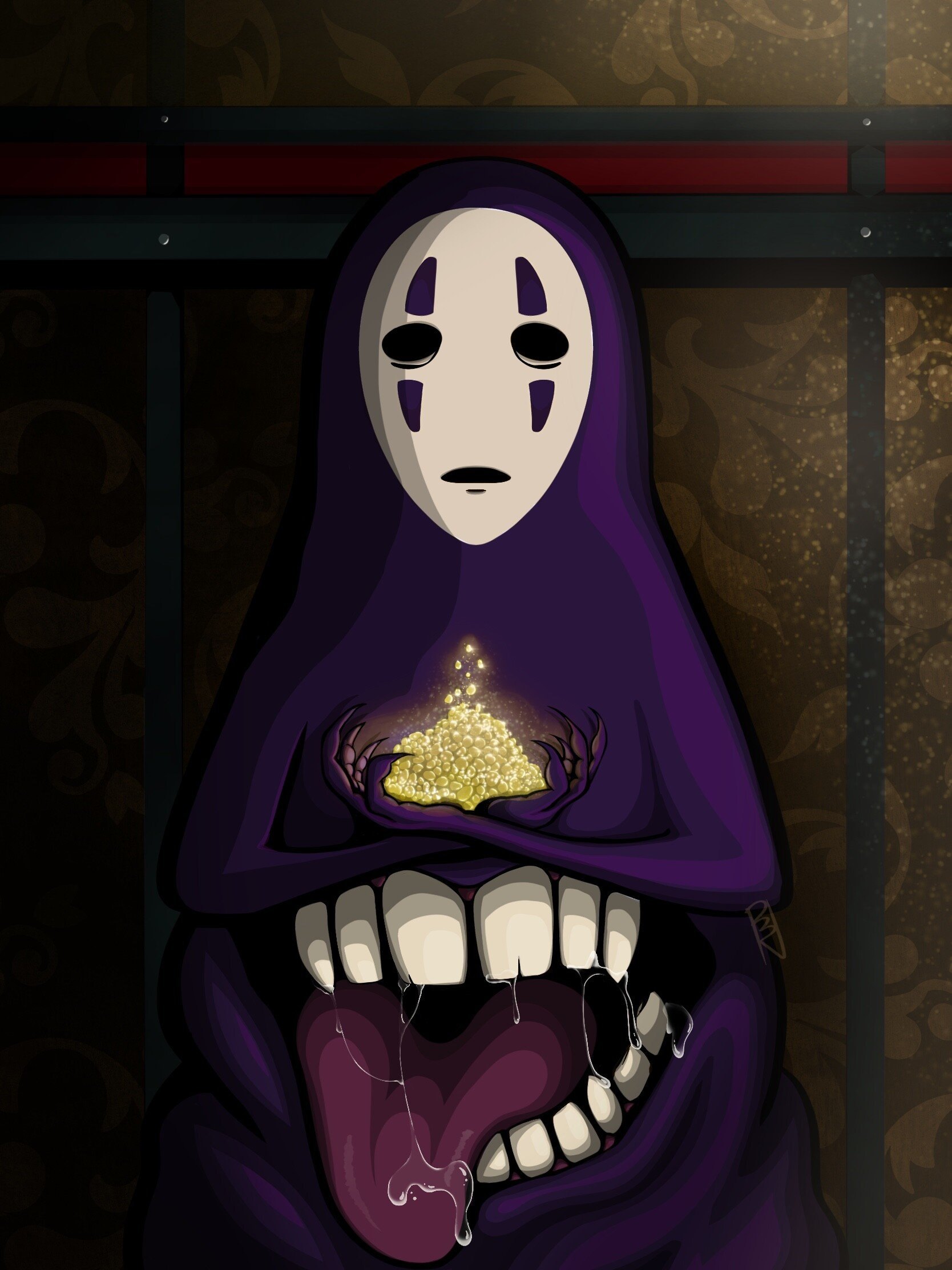 1668x2224  Унесенные призраками безликий арт - фото и картинки abrakadabra.fun