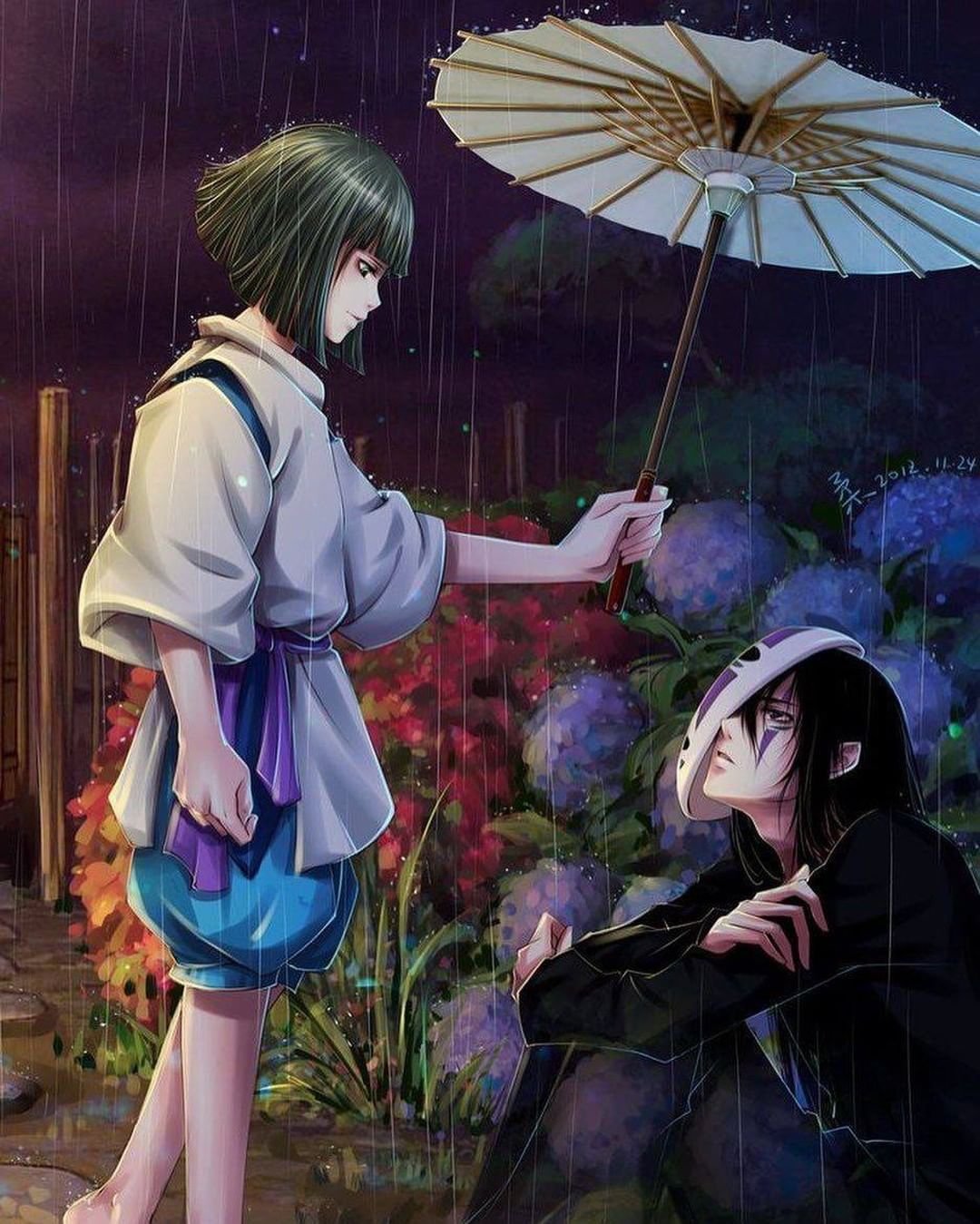 1080x1349  Унесённые призраками Безликий арт - 50 фото