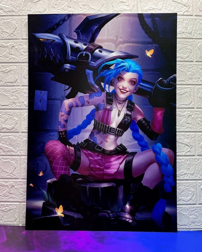 846x1056  Постер Джинкс - Лига Легенд (id 96626926)