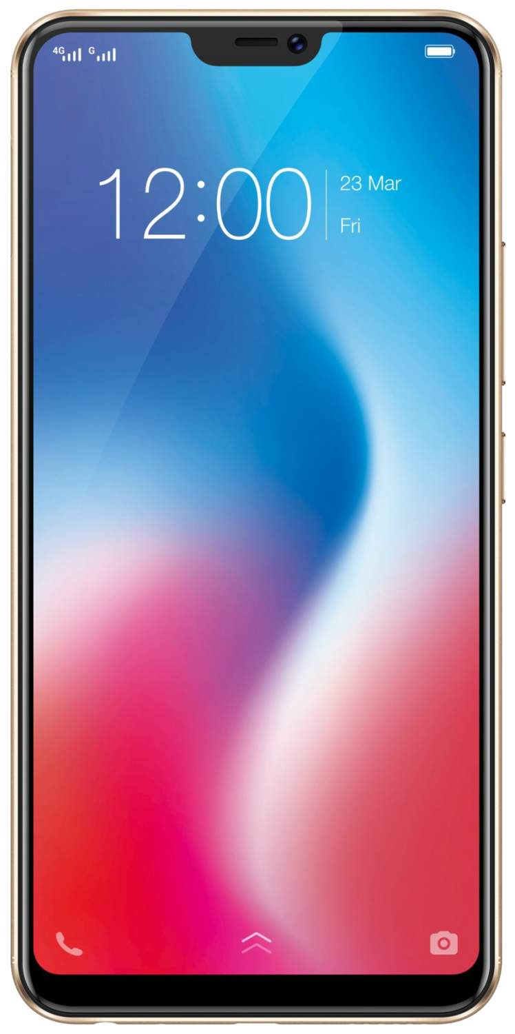 748x1500  Смартфон Vivo V9 4/64GB Gold (1723), купить в Москве, цены в  интернет-магазинах на Мегамаркет