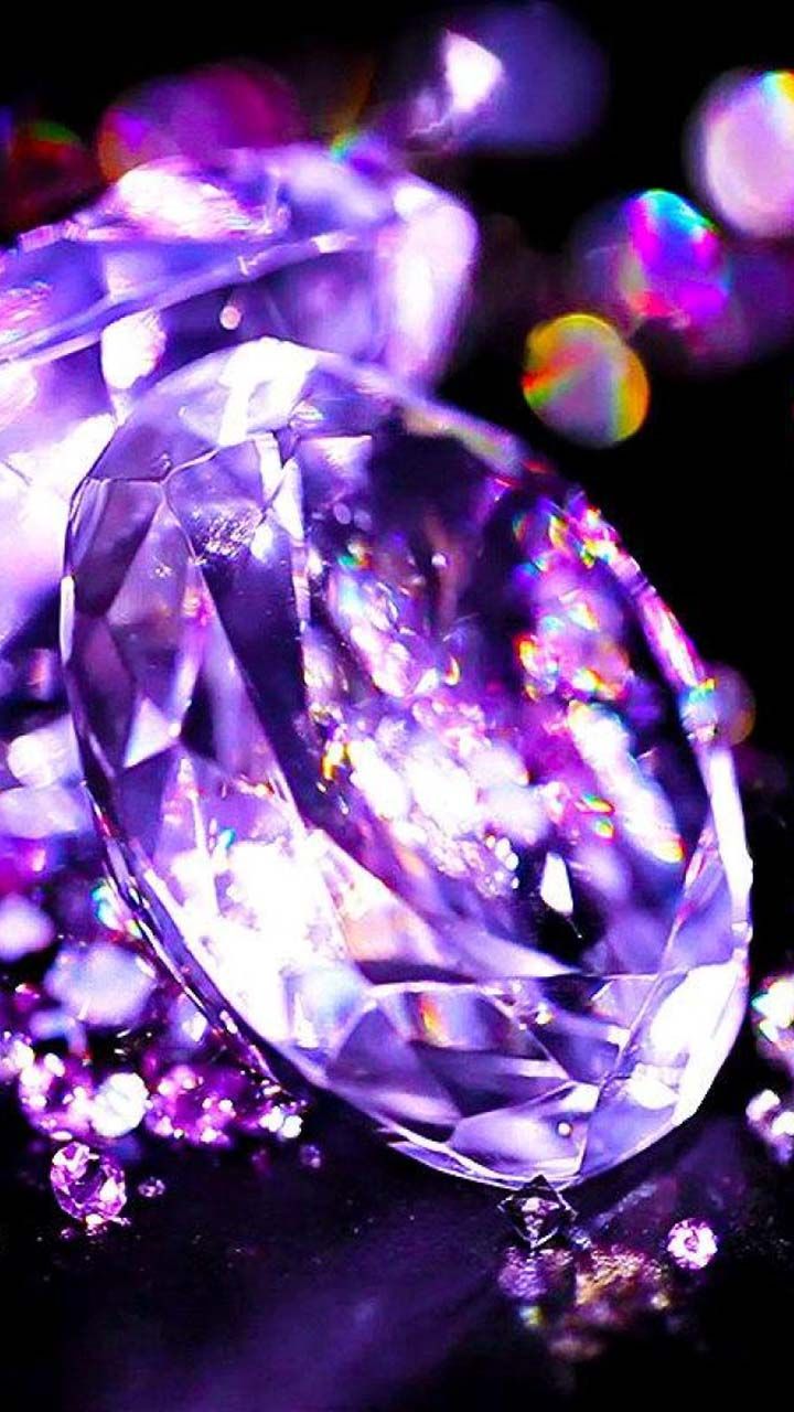 720x1280  Pin by cdtv tvonline on Diamantes | Purple wallpaper, Crystal background,  Pink diamond wallpaper