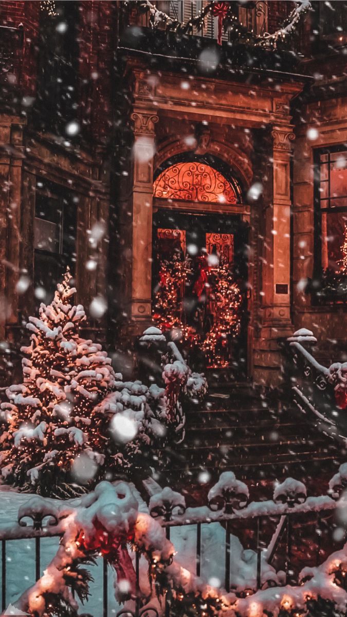675x1200  Обои для телефона в HD качестве | Рождественские обои, Рождественские  пейзажи, Рождественские картины