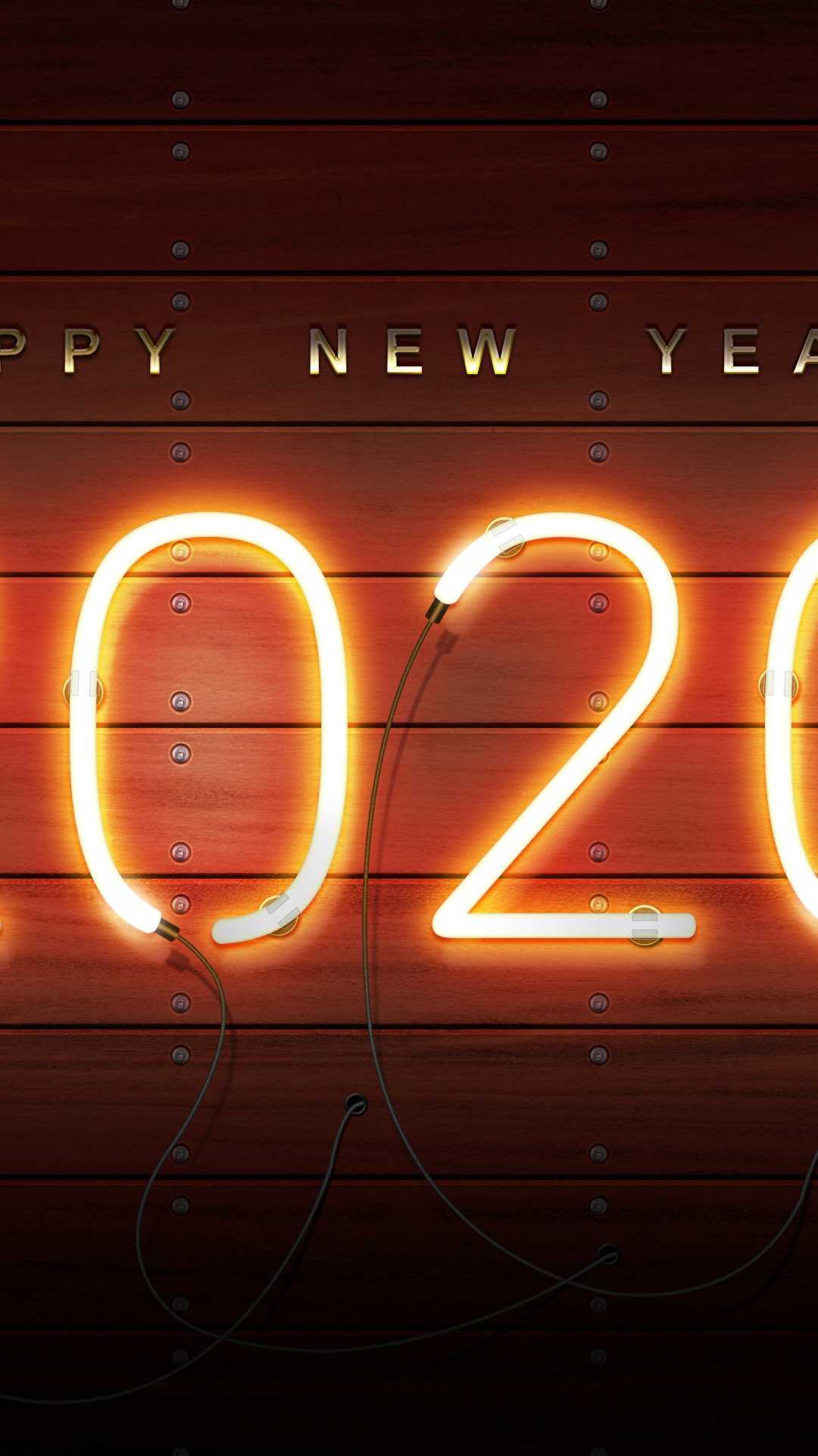 1080x1920  Обои для рабочего стола 2020 Новый год neon 1080x1920